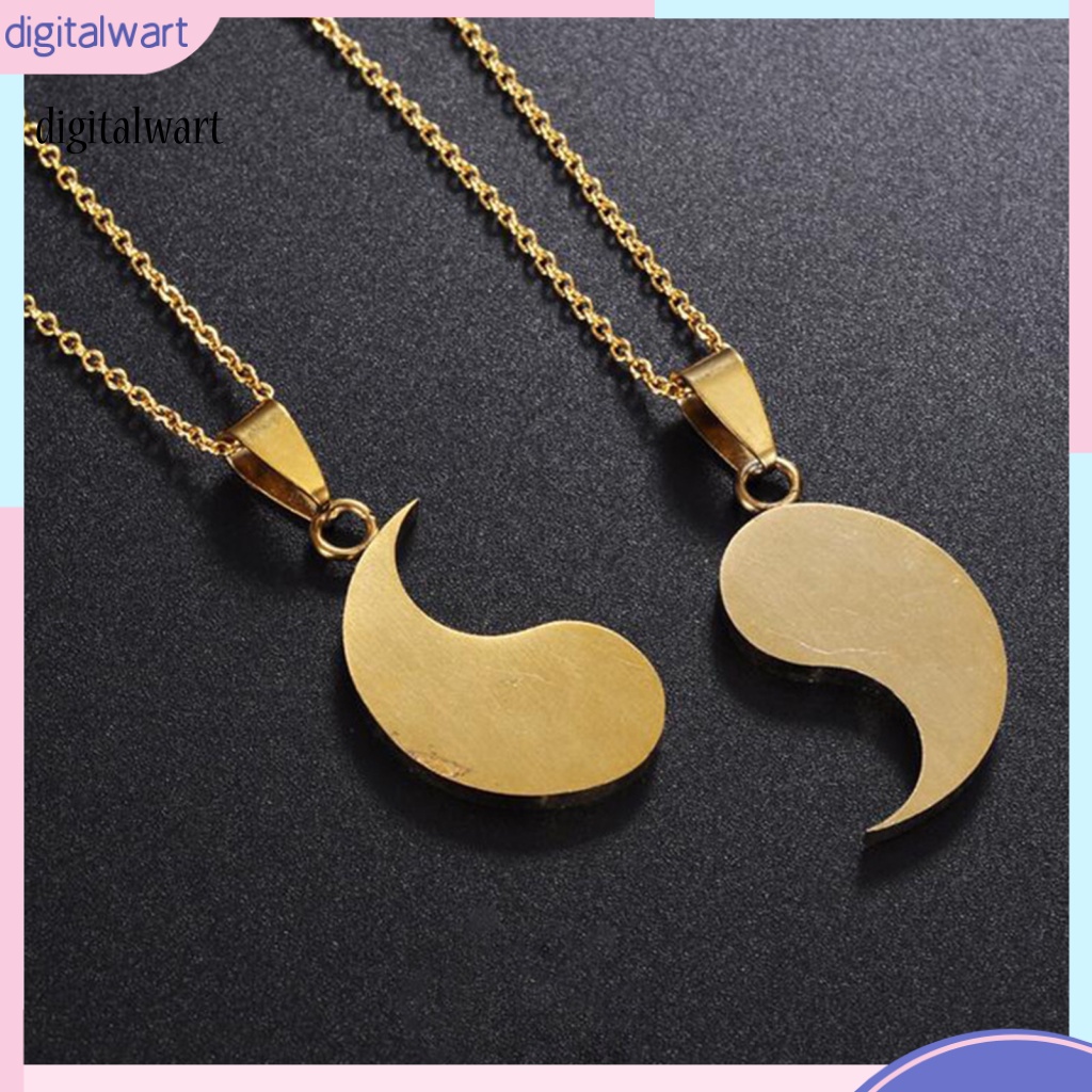 Kỹ Thuật Số| 1 Cặp Vòng cổ Truyền Thống Mặt Hình Thái Cực Quyền Màu Sắc Tương Phản Dành Cho Nam Giới