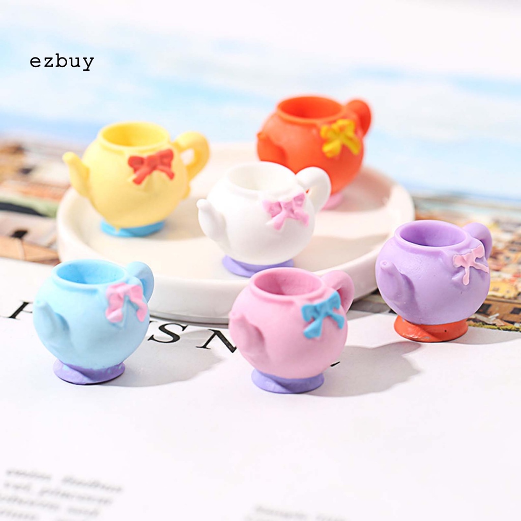Set 2 Mặt Dây Chuyền Hình Ấm Trà Bằng Nhựa Resin Hít Nam Châm Làm Đồ Trang Sức Thủ Công DIY Cho Bé