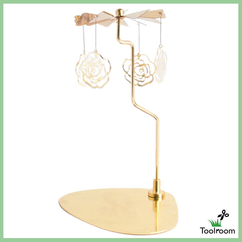 Giá Đỡ Nến Hình Bông Tuyết Có Thể Xoay Dùng Trang Trí Bàn