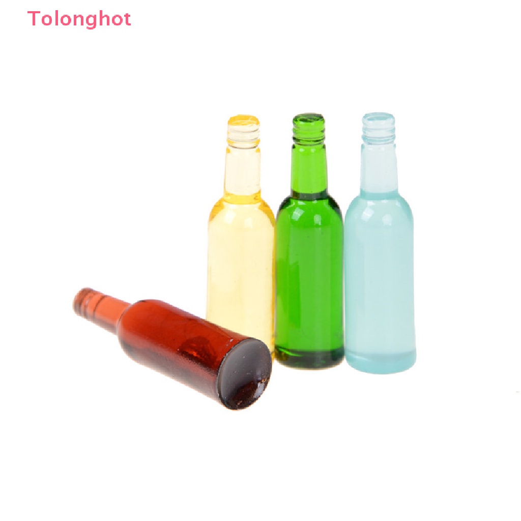 Set 6 Chai Rượu mini Tỉ Lệ 1: 12 Dùng Để Trang Trí Nhà Búp Bê