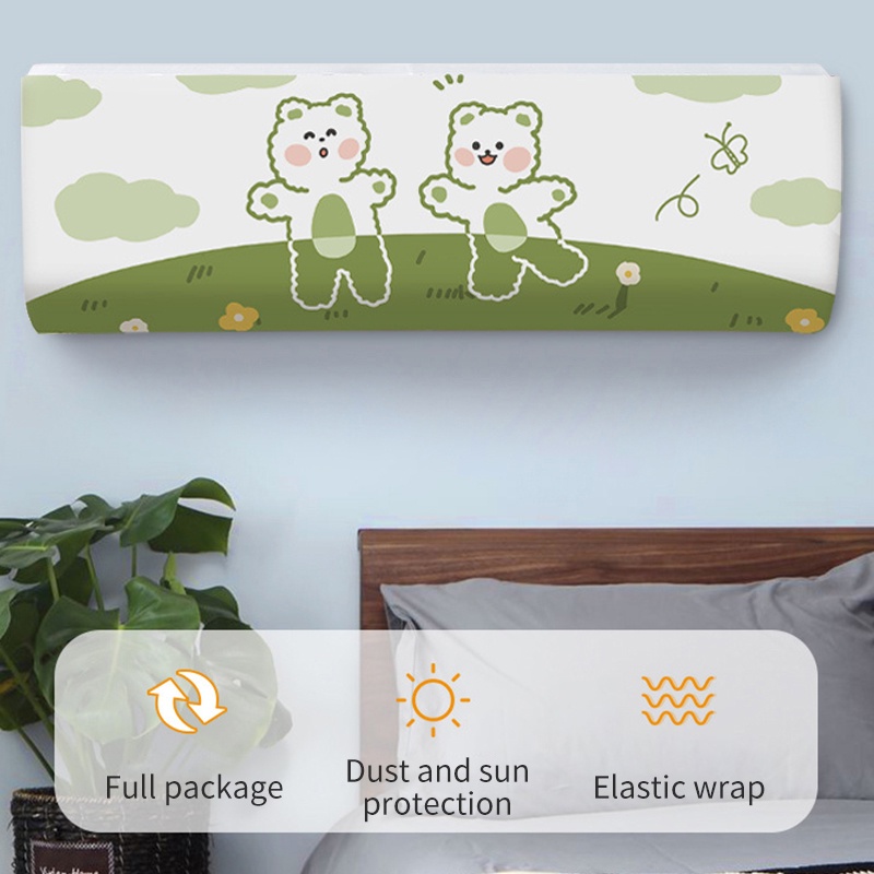 Tấm Phủ Máy Điều Hòa Chống Bụi Họa Tiết Hoạt Hình Trang Trí Nhà Cửa