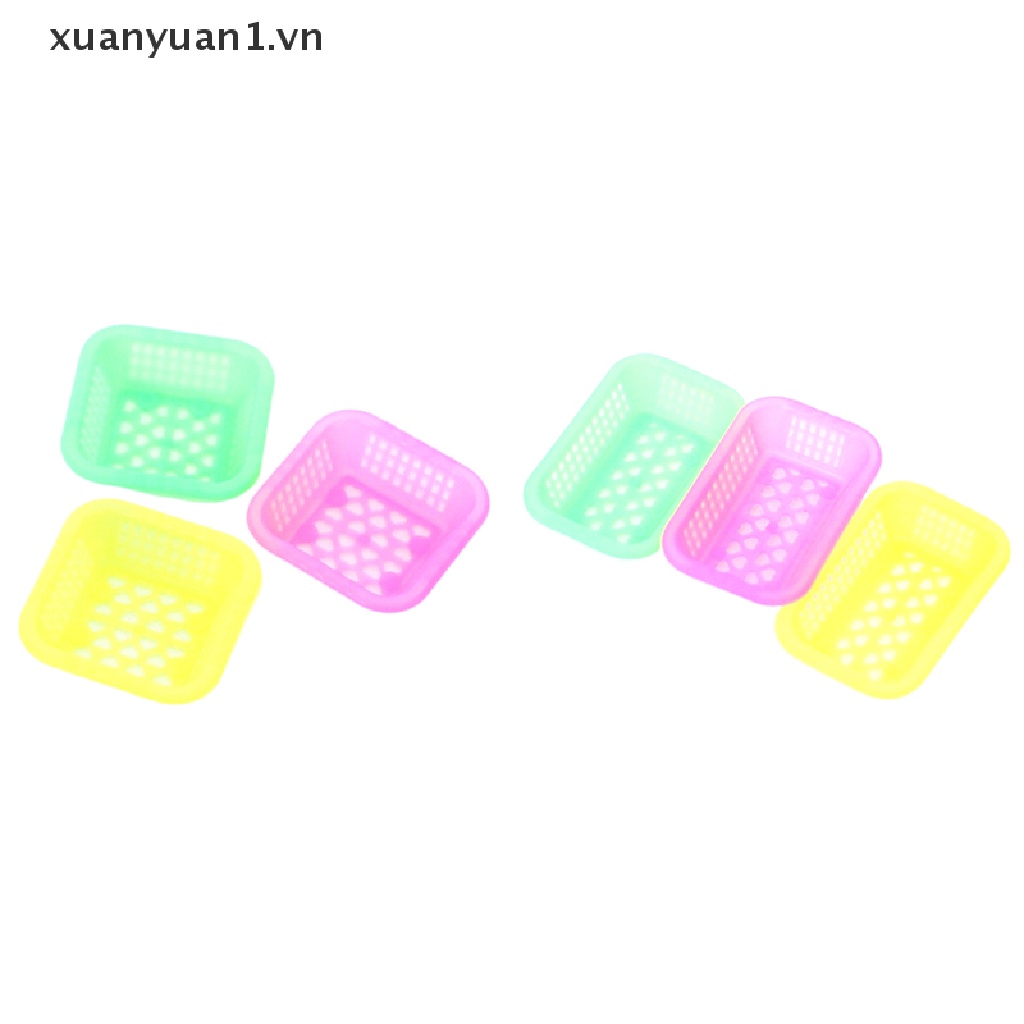 Set 3 Rổ Đựng Trái Cây / Rau Củ Quả 1: 12 Trang Trí Nhà Búp Bê