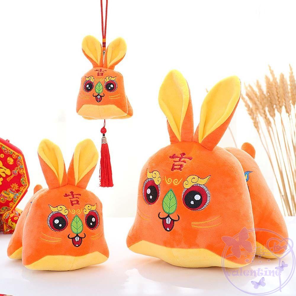 Thỏ Nhồi Bông Dễ Thương Phong Cách Trung Hoa Trang Trí Nhà Cửa