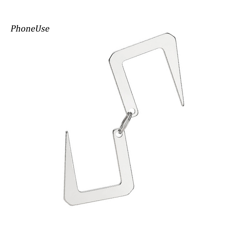 Móc Treo Đồ Hai Đầu Bằng Thép Không Gỉ Chịu Nhiệt Độ Cao Nhỏ Gọn PU Dành Cho Đi Bộ Đường Dài