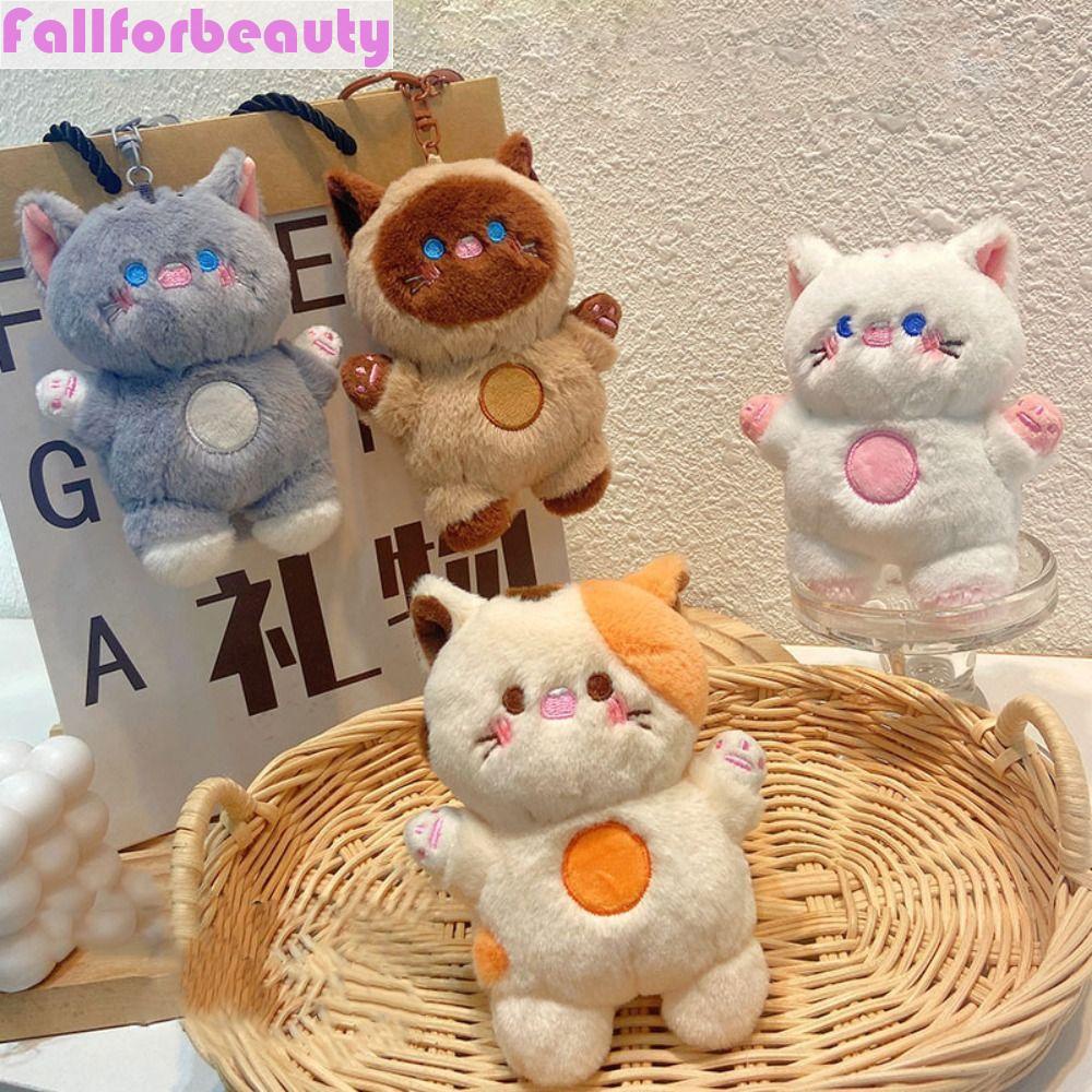 Móc Khóa Hình Mèo Nhồi Bông Dễ Thương Phong Cách Hàn Quốc