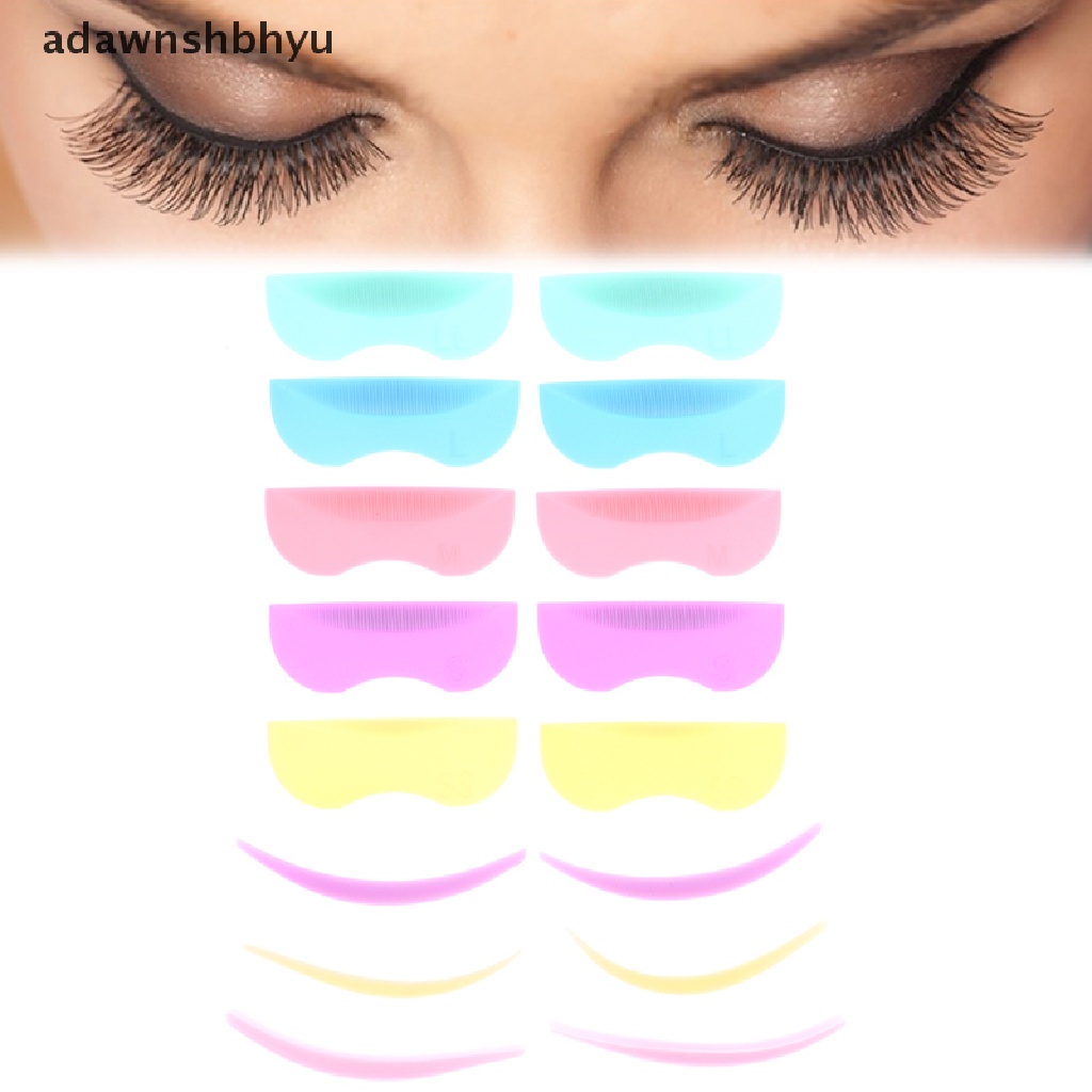 Set 8 Cặp Đệm Silicone Hỗ Trợ Uốn Cong Lông Mi Tiện Dụng