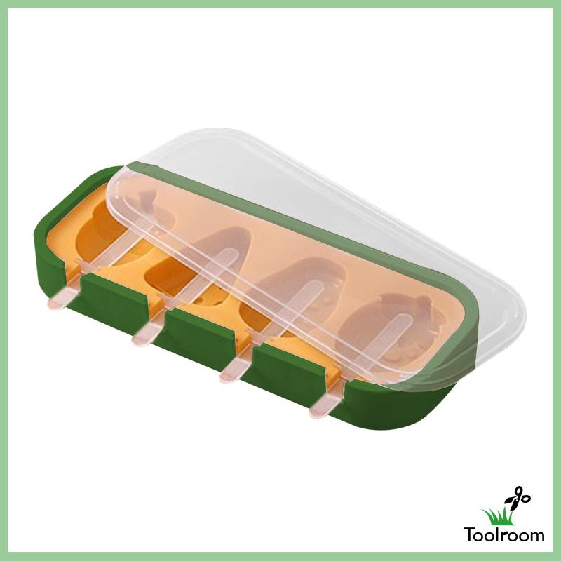 Khuôn Làm Kem Que Hình Hoạt Hình Dễ Vệ Sinh Có Thể Tái Sử Dụng