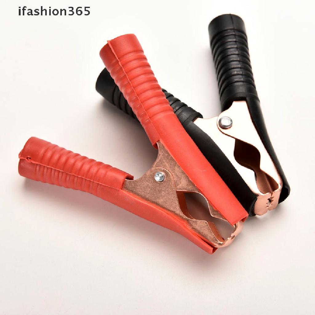 Set 2 Kẹp Cá Sấu Thử Điện 100A 90mm Bằng Kim Loại Chuyên Dụng Cho Xe Hơi ifashion365