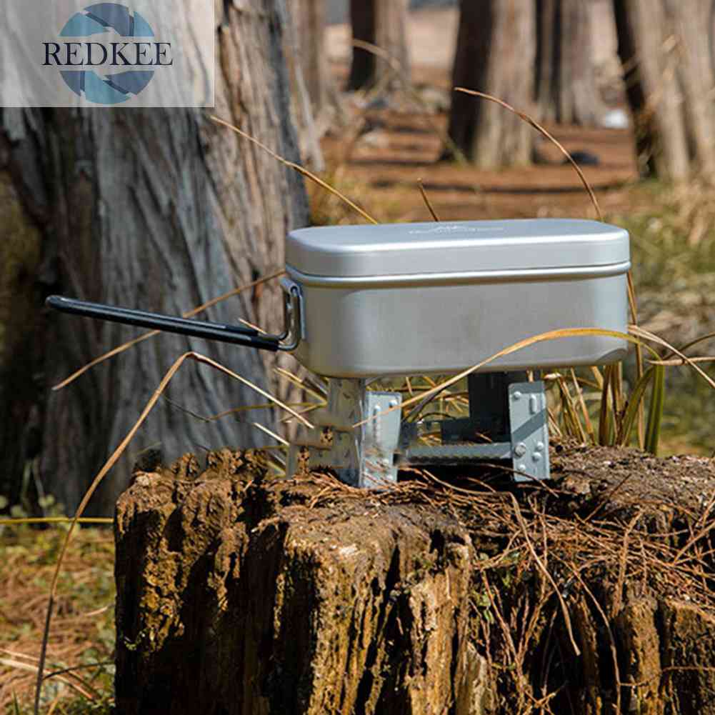 Hộp Đựng Thức Ăn Trưa 650ml Bằng Hợp Kim Nhôm Tiện Dụng Mang Theo Du Lịch Cắm Trại