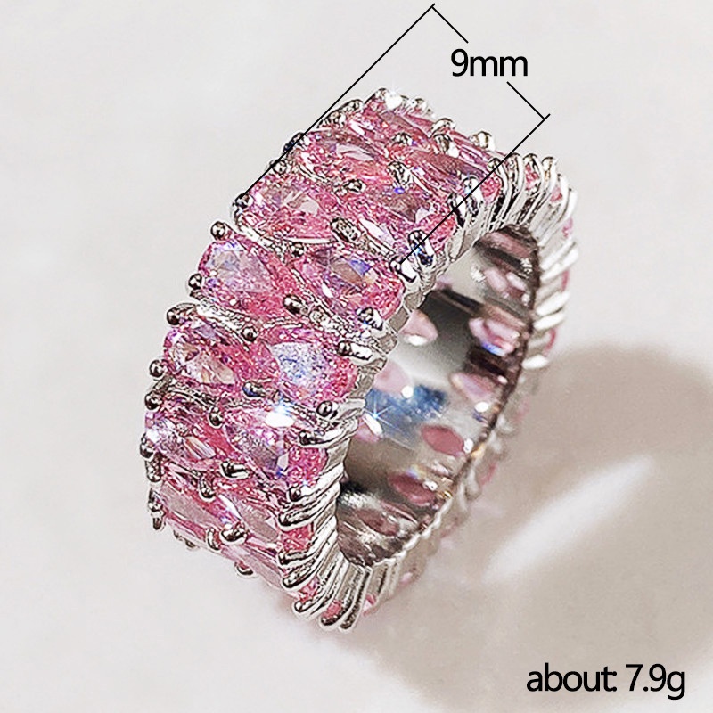 Nhẫn Đính Đá Zircon Sang Trọng Cho Cặp Đôi