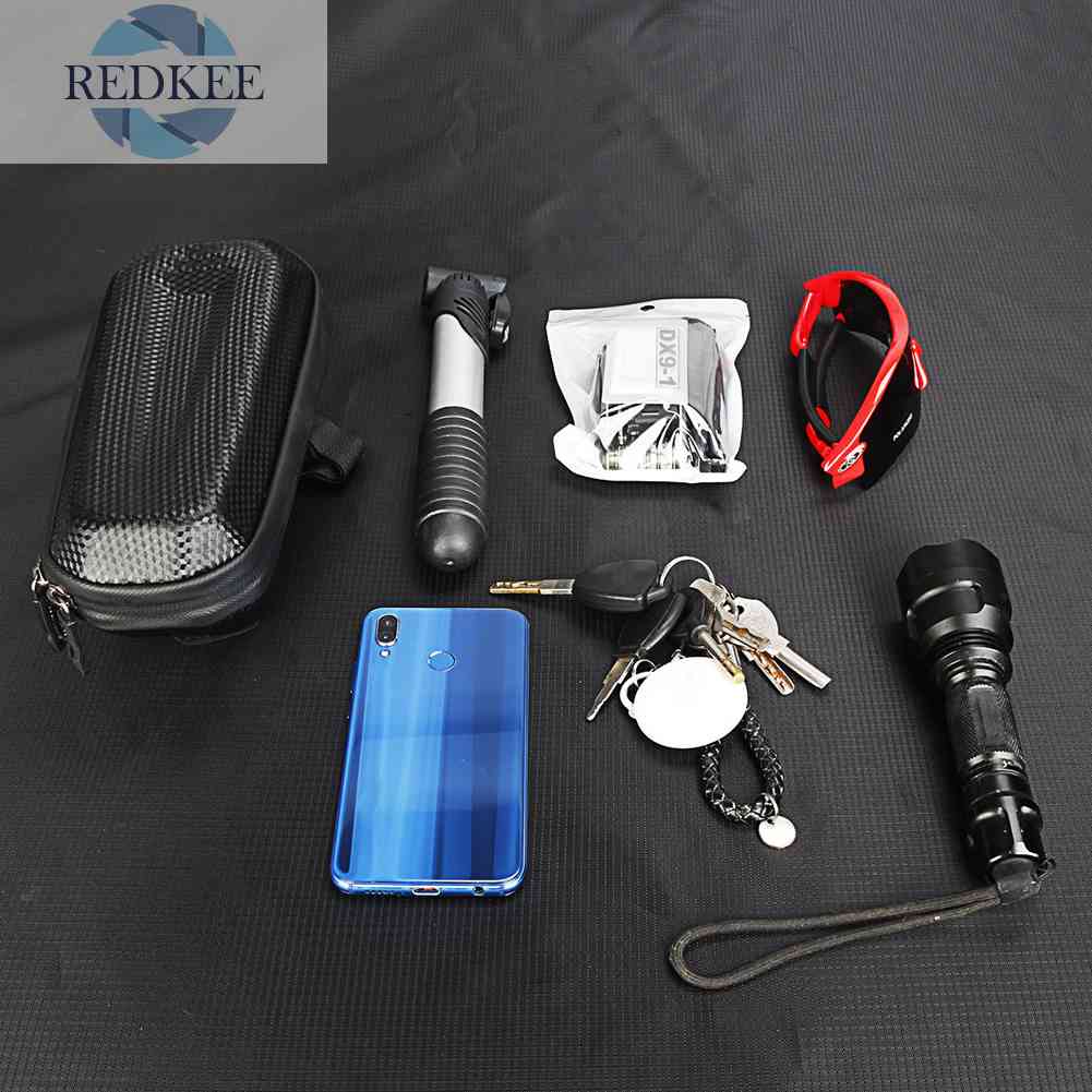 Túi Đựng Điện Thoại Chống Thấm Nước Màu Đen Phản Quang Gắn Ghi Đông Xe Đạp Leo Núi