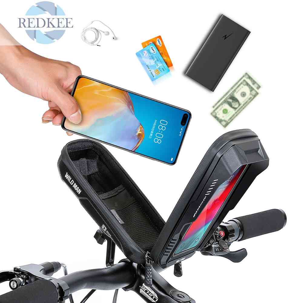 Túi Đựng Điện Thoại Gắn Tay Lái Xe Đạp Bằng EVA Cứng Chống Thấm Nước