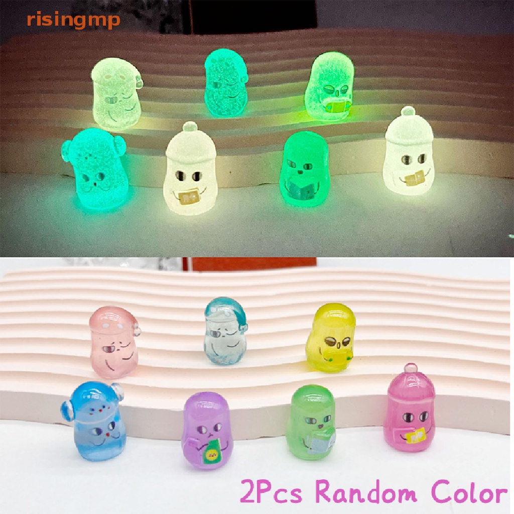 Set 2 Đồ trang trí Hạt Đậu Đỏ Dạ Quang Dùng Trang Trí Tiểu Cảnh / Nhà Búp Bê