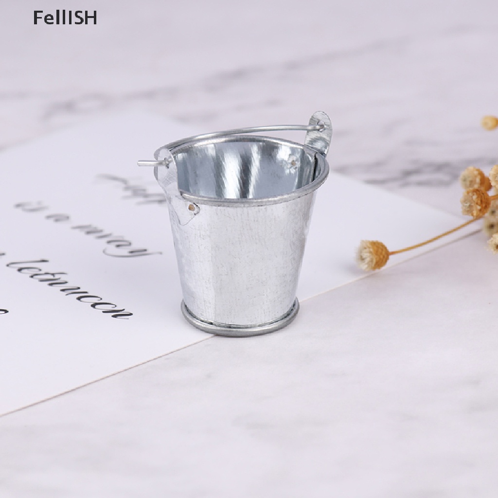 Xô Kim Loại Mini 439br Tỉ Lệ 1 / 6 1 / 12 Trang Trí Nhà Búp Bê