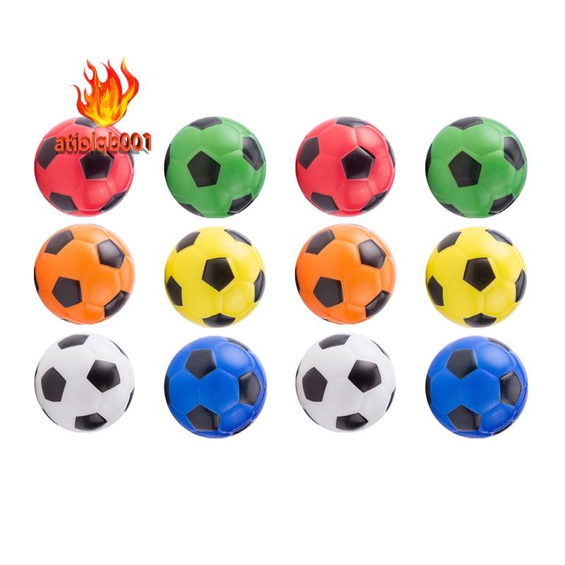 Set 12 Quả Bóng Đá Mềm Đàn Hồi Nhiều Màu Sắc Dùng Để Luyện Tập Giảm Căng Thẳng