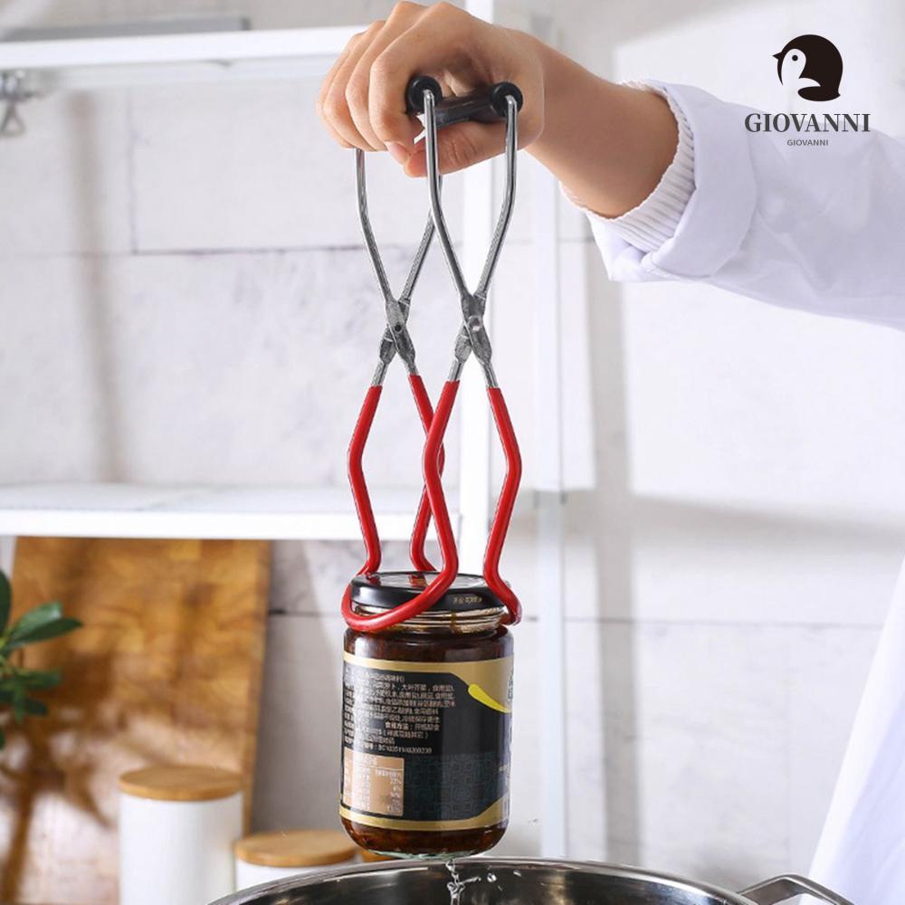 Dụng cụ gắp nắp chai lọ bằng thép không gỉ chống trượt tay cầm cao su tiện dụng