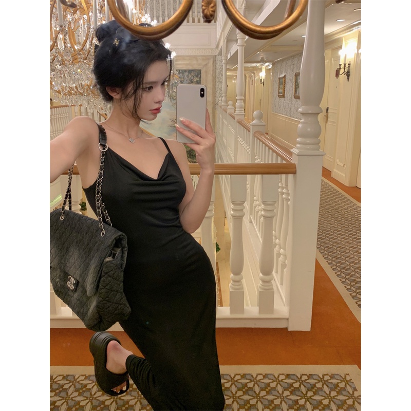 Đầm Lửng Hai Dây Dáng Ôm Xếp Ly Kiểu Hàn Quốc Thời Trang Mùa Hè Cho Bạn