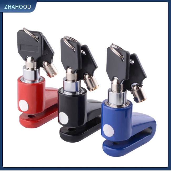 ☃Nhà Cửa☃ Khóa Phanh Đĩa Xe Đạp / Xe Máy Hình Chữ U Chống Trộm Không Thấm Nước Kèm Chìa Khóa