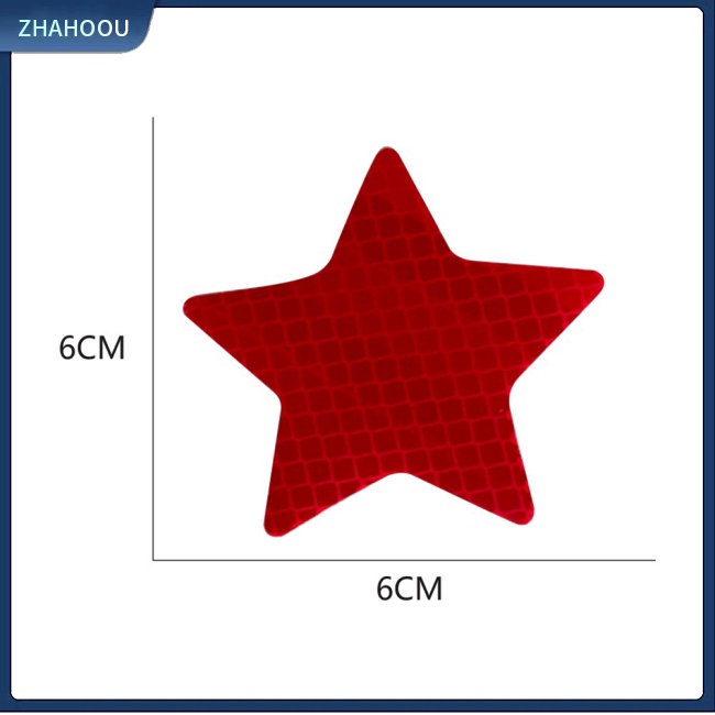 ☃Nhà Cửa☃ Bộ 10 Miếng Dán Phản Quang Cảnh Báo An Toàn Hình Ngôi Sao Cho Xe Hơi