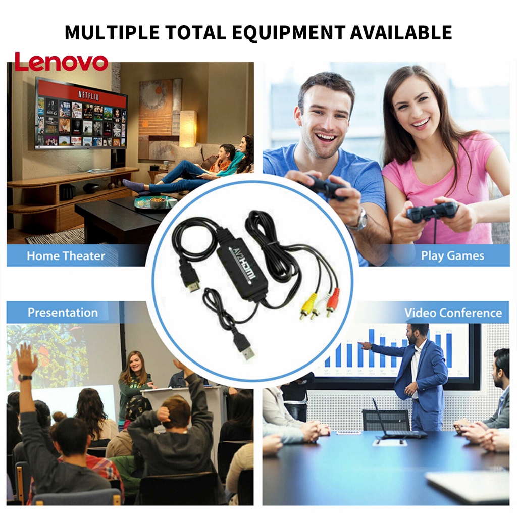 Bộ Chuyển Đổi Âm Thanh / Hình Hoa Hướng Dương ABS 3 RCA Sang HDMI 1080P