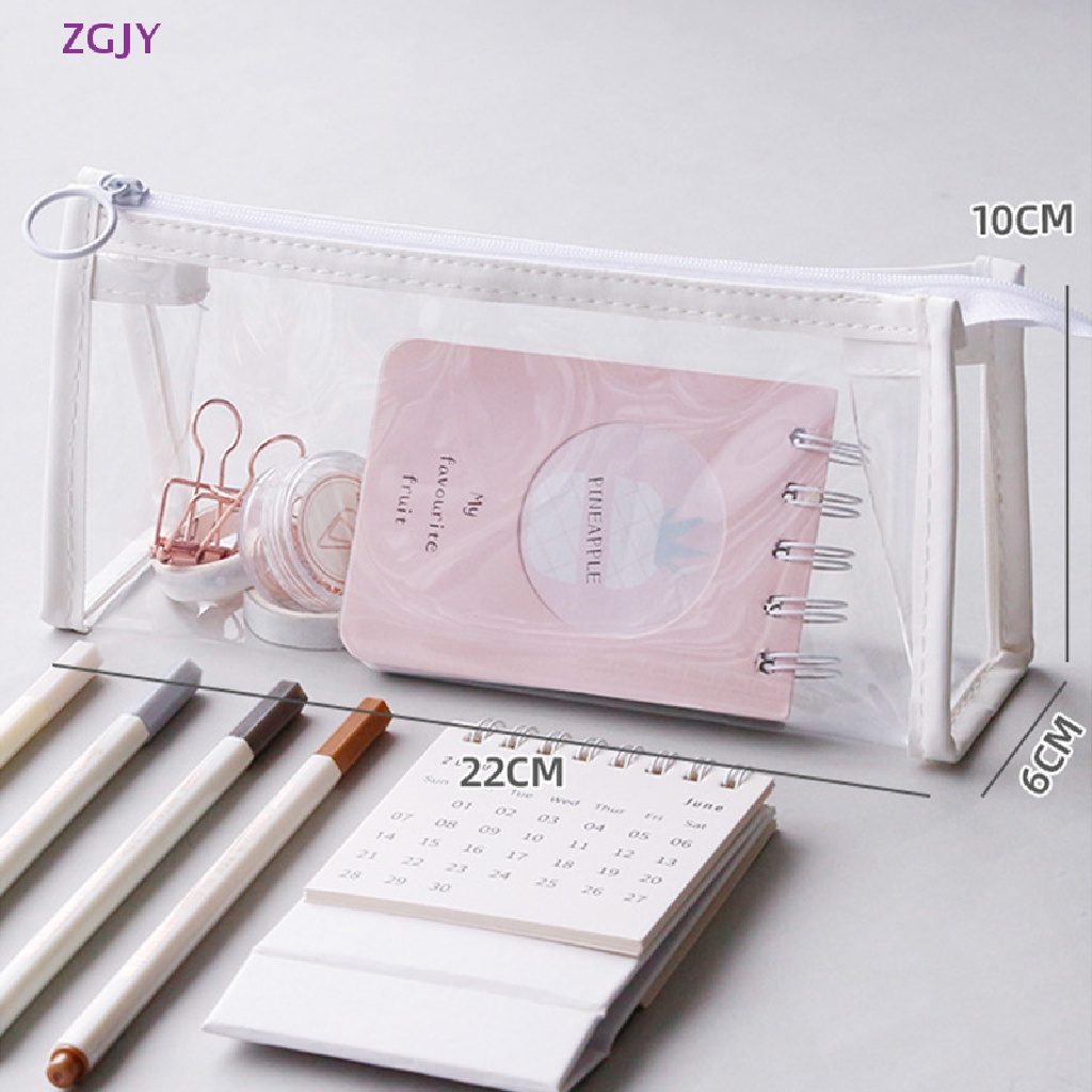 Túi Đựng Bút Bằng PVC Trong Suốt Chống Thấm Nước Dễ Thương Mới