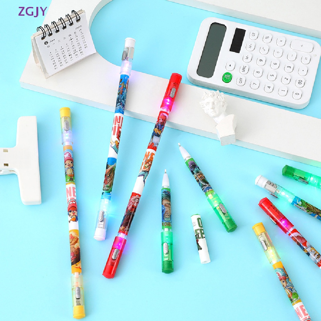 Bút Quay Đồ Chơi ZGJY Hai Đầu Có Đèn Led Phát Sáng Dành Cho Trẻ Em Và Người Lớn Mới