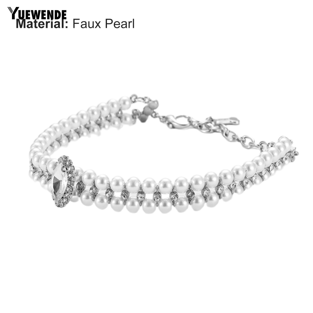 Vòng Cổ Đính Ngọc Trai Giả Tinh Tế Dành Cho Thú Cưng Cỡ Nhỏ / Vừa / Nhỏ