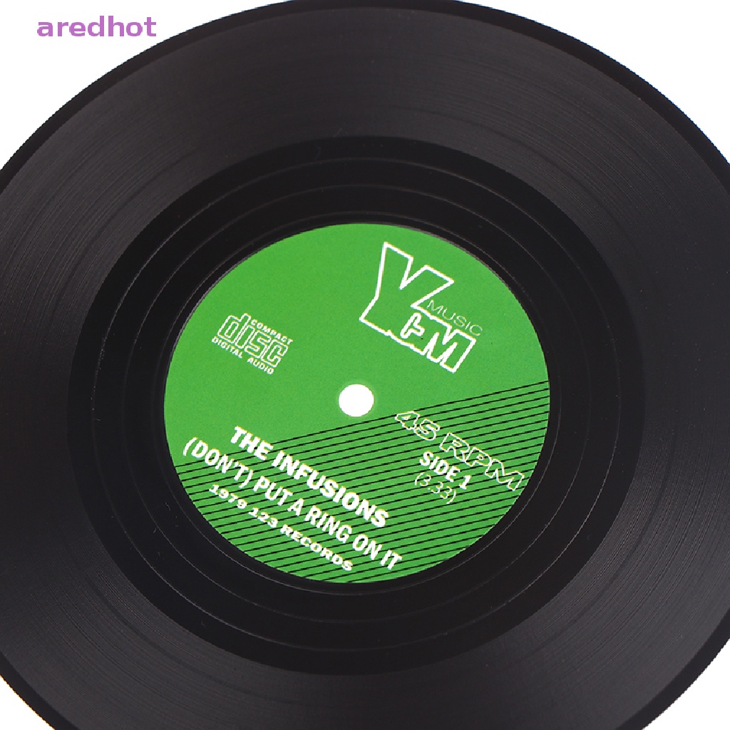 Bộ 2 / 4 Đế Lót Cốc Bằng Nhựa Chống Trượt Phong Cách Retro Mới