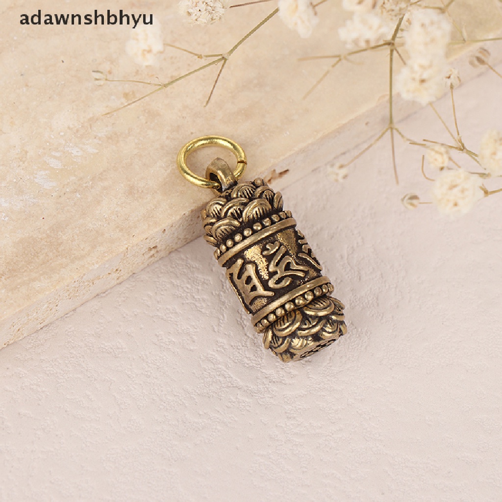 1 Hộp Đựng Thuốc Bằng Đồng Thau Rỗng Kiểu Phật Giáo