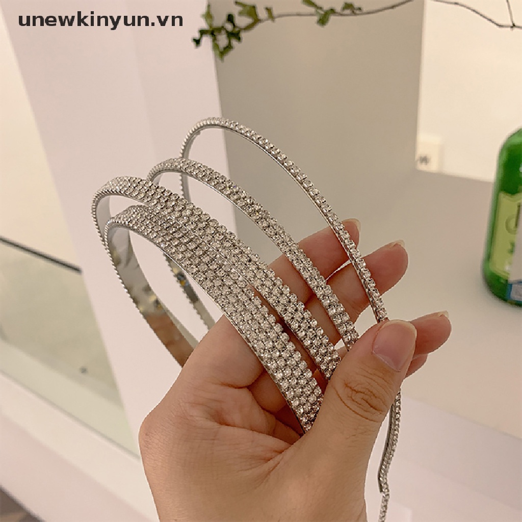 Băng Đô Cài Tóc Đính Đá Lấp Lánh Thời Trang Cho Nữ