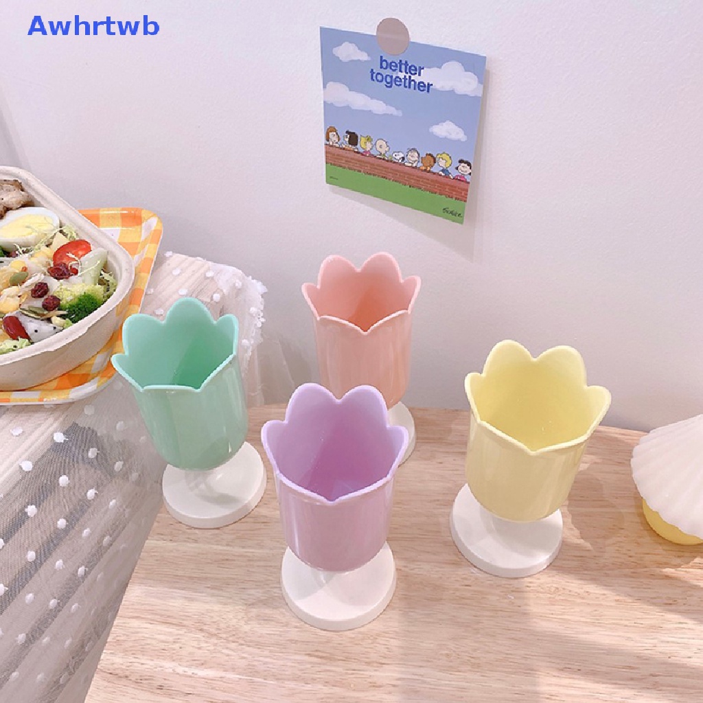 Hộp Đựng Cọ Trang Điểm Hình Cánh Hoa Màu Macaron Phong Cách Retro Mới