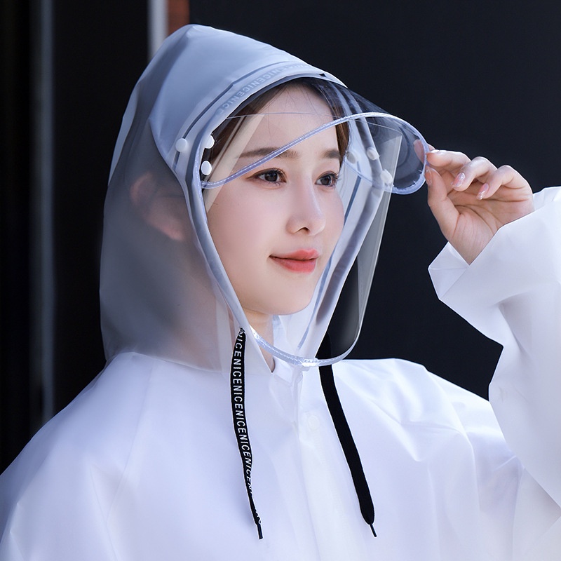 Áo Mưa Dáng Dài Dày Dặn Trong Suốt Dùng Một Lần Tiện Dụng Cho Nam Và Nữ