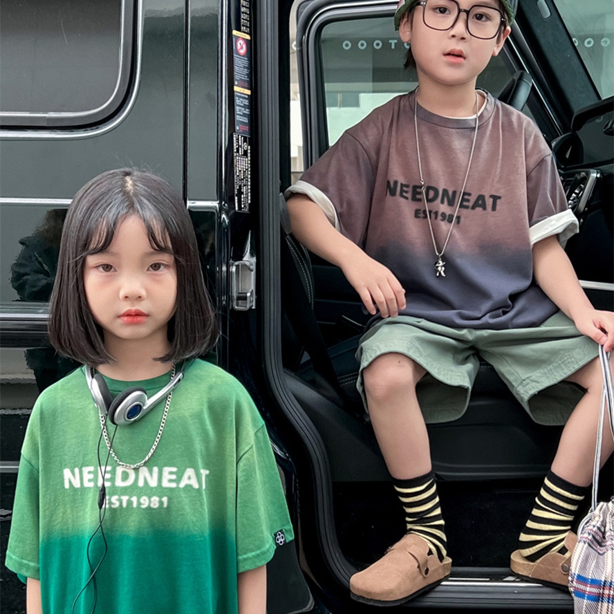 Áo thun cho bé ombre Needneat AB709 sz 90-160, áo phông trẻ em thời trang Hàn Quốc