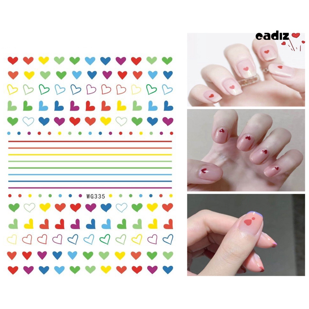 Miếng Dán Trang Trí Móng Tay Tự Dính Tháo Rời Được Nhiều Màu Sắc