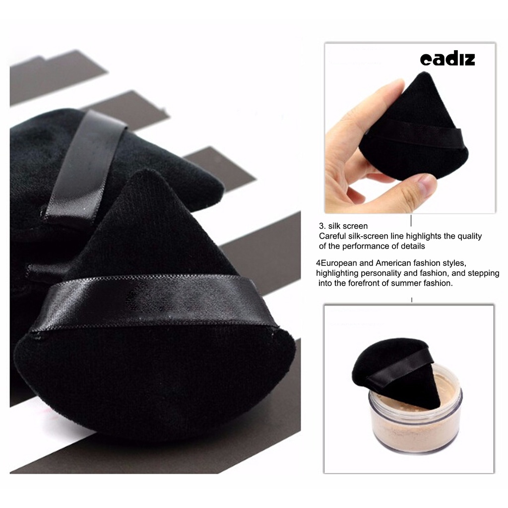 Bông Mút Trang Điểm Hình Tam Giác Bằng Cotton Mềm Mại Tiện Dụng