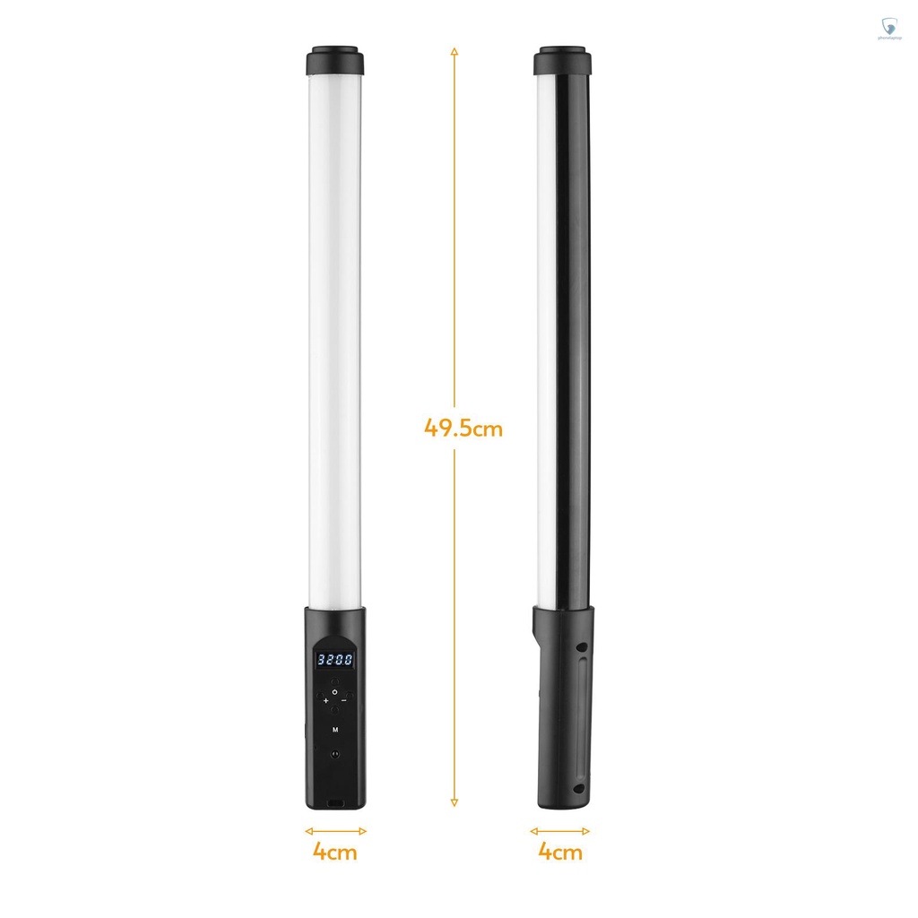 Đèn LED Chụp Ảnh Cầm Tay 3200K-5500K Có Thể Điều Khiển Từ Xa