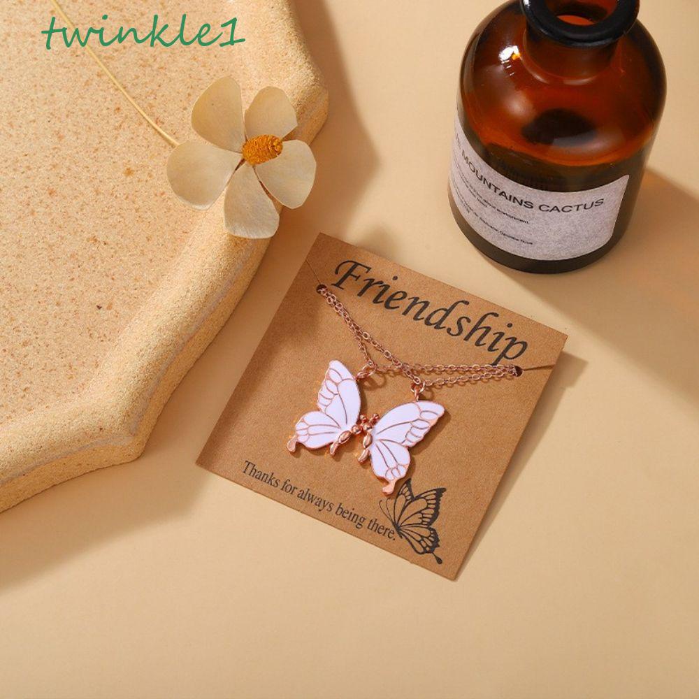 Vòng cổ Mặt Hình Bướm Lấp Lánh Phong Cách Hàn Quốc Cho Nữ