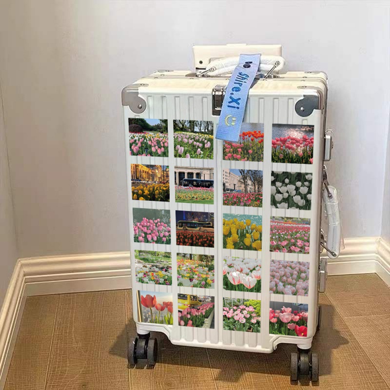 Bộ 63 Miếng Dán Trang Trí Điện Thoại Hình Hoa Tulip Xinh Xắn