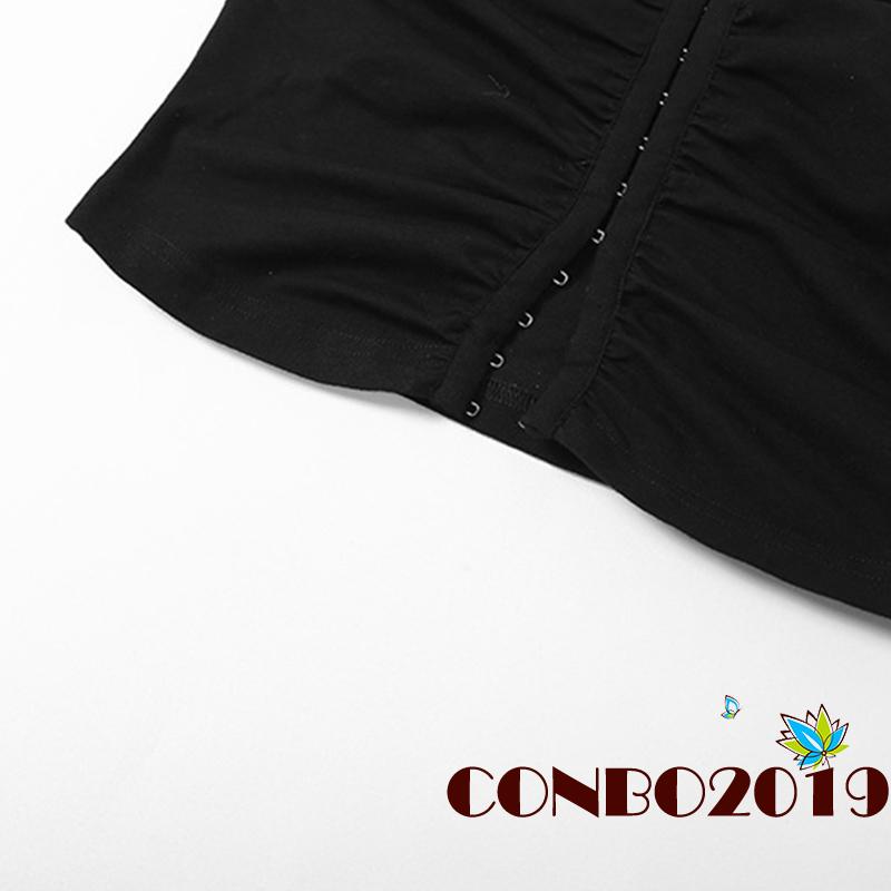 Áo Croptop Sát Nách Hở Lưng Màu Trơn Thời Trang Cho Nữ