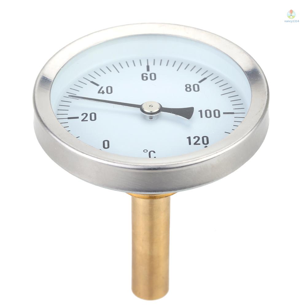 Nhiệt Kế Nhôm 0-120 Kích Thước 63mm 0-120°Ốc Vít Đường Kính 1 / 2 BSP Chuyên Dụng Chất Lượng Cao