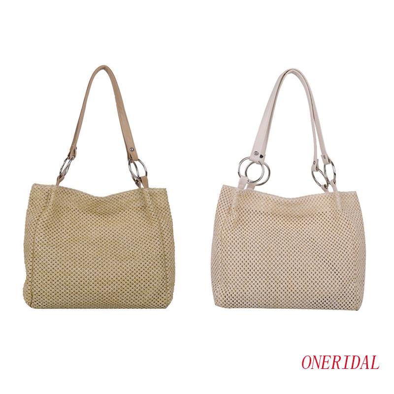 Túi Xách Đan Rơm Bằng Tay Sức Chứa Lớn Cho Nữ