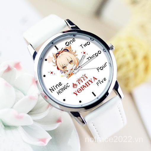 ★Genshin Impact★Đồng Hồ Kim Loại Chống Thấm Nước Klee & Zhongli & Kazuha