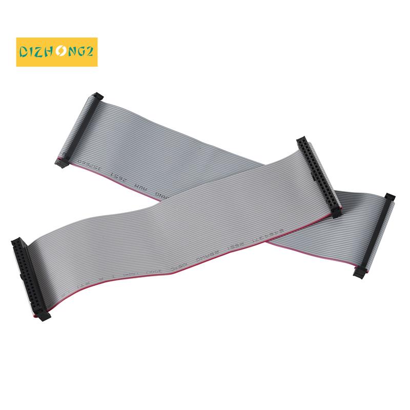 Bộ 2 Dây Cáp Ruy Băng Dẹt 2.54mm 40-Pin Female Sang Female IDE PATA 20cm