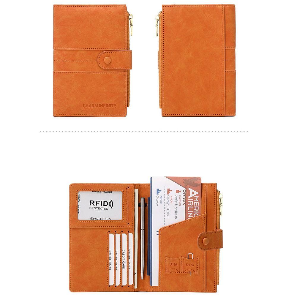 Ví Da PU Đựng Hộ Chiếu Và Thẻ Tín Dụng Tiện Lợi Ốp