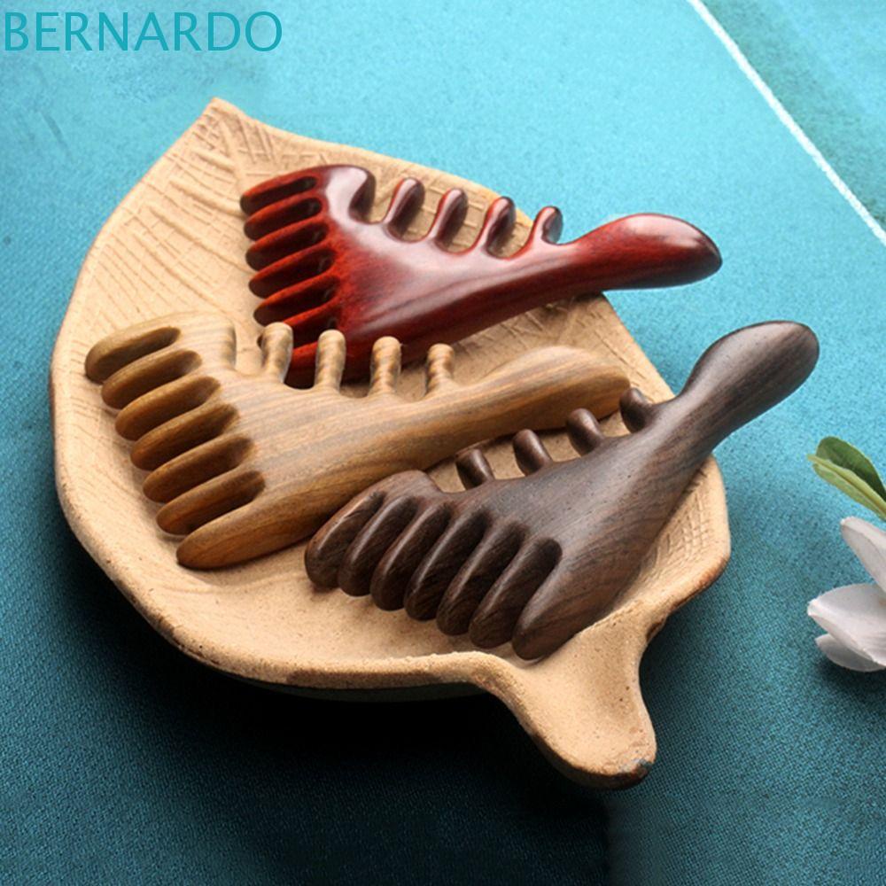 Lược Gỗ Mát Xa Kích Thích Phản Xạ Cơ Thể Răng Thưa Đa Năng BERNARDO