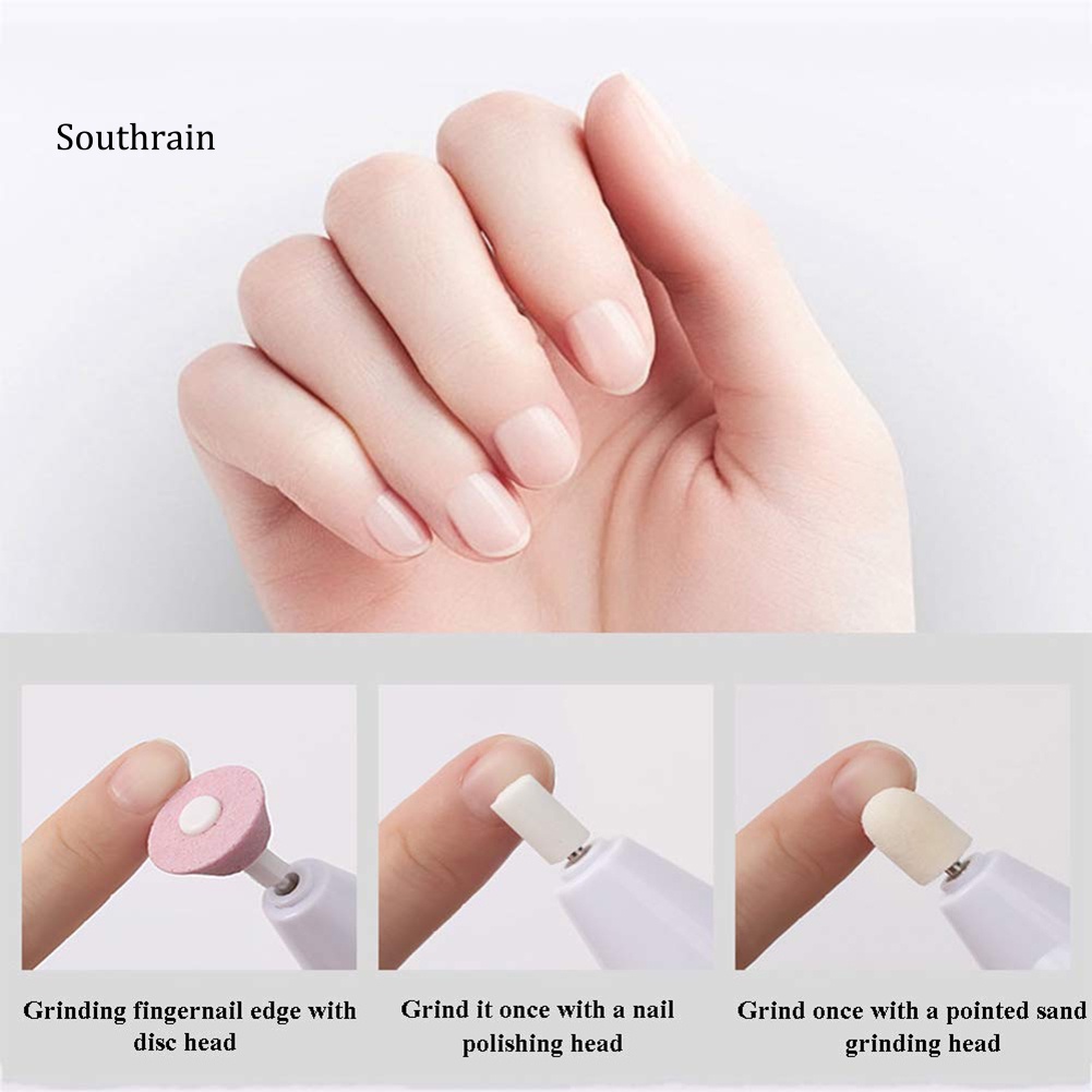 Máy Đánh Bóng Móng Tay Kèm 5 Mũi Khoan Chuyên Dụng