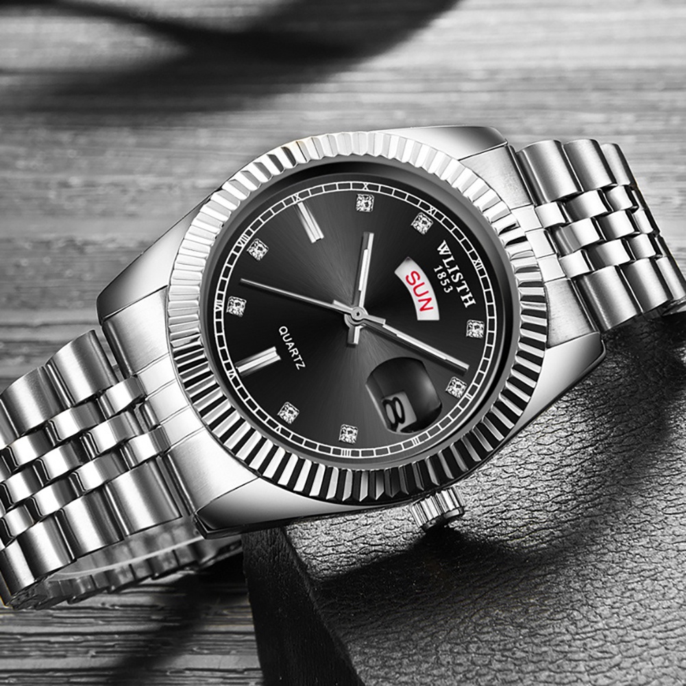 Đồng Hồ Đeo Tay Phong Cách Doanh Nhân Cổ Điển Dành Cho Nam