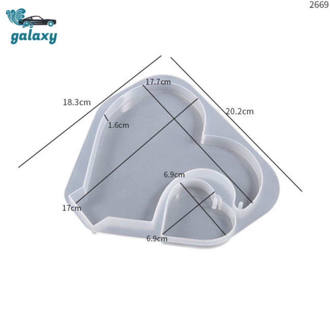 Khuôn Silicon Làm Khung Ảnh Hình galaxy Trái Tim Treo Trang Trí Nhà Cửa