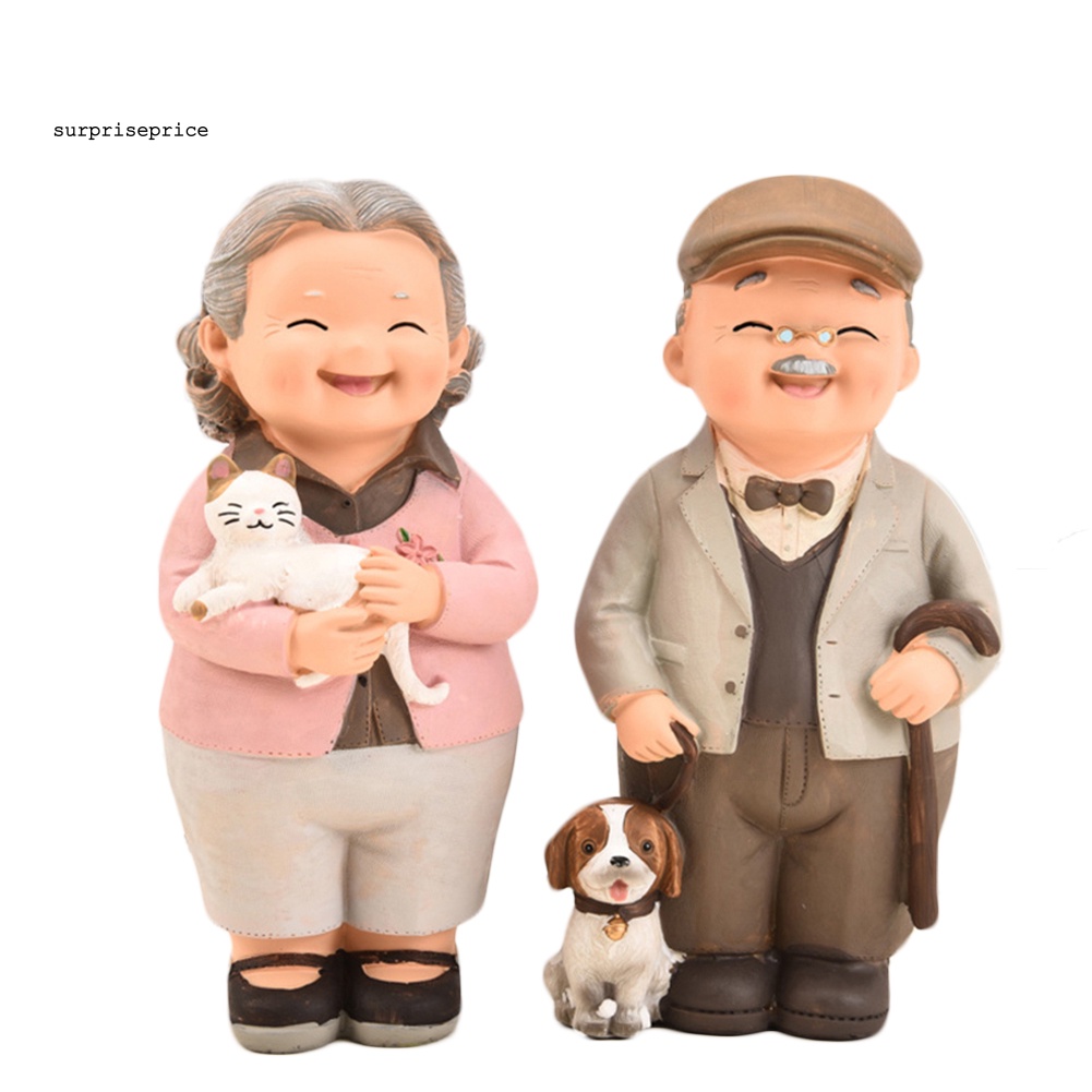 Bộ 2 Đồ trang trí Cặp Đôi Hoạt Hình Dùng Trang Trí