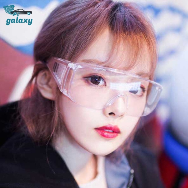 Galaxy Kính Mát Gọng Lớn Trong Suốt Chống Gió / Bụi Bẩn Độ Nét Cao Thời Trang Cho Nam Và Nữ